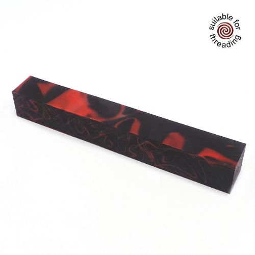 Kirinite Cracked Obsidian pen blank